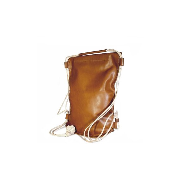 CLAU DESIGNS Los Angeles Leather Convertible Backpack Crossbody Bag main image 8